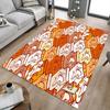 1PC Cat Pattern Non-Slip Floor Carpet Compatible for Office&Living Room&Dining Room - Flat-Weave Machine- Soft & Pattern-E307
