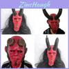 Máscara de Látex do Hellboy Para Halloween e Natal Festa de Fantasia de Terror Decoração