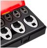 JTC 16PCS Claw Foot Wrench Hand Tool Tool Box Roll Cabinet Drawer Tool Set Claw Foot Wrench Insert JTCK6161 9.5mm/12.7mm
