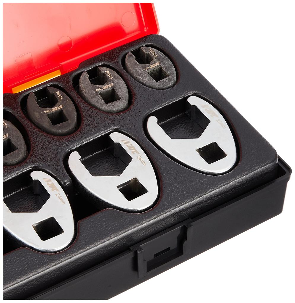 JTC 16PCS Claw Foot Wrench Hand Tool Tool Box Roll Cabinet Drawer Tool Set Claw Foot Wrench Insert JTCK6161 9.5mm/12.7mm