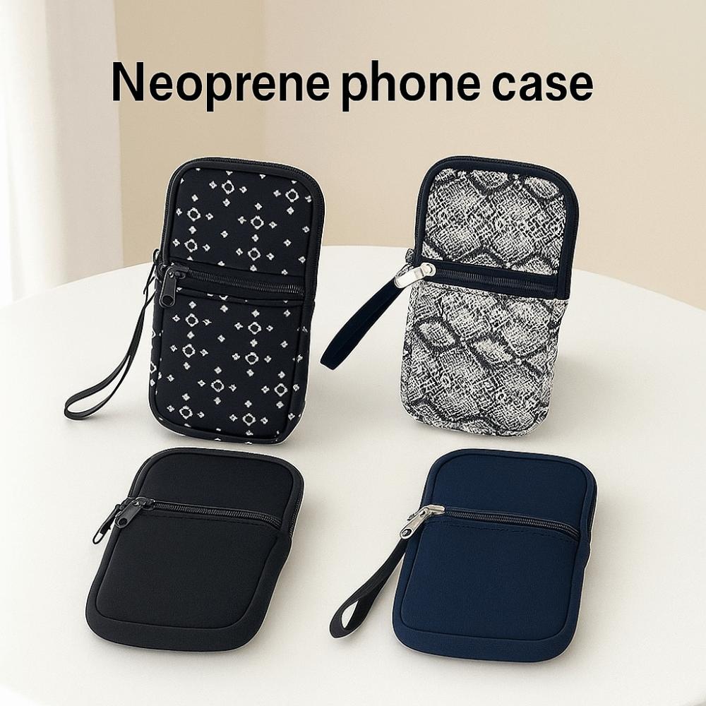 with Handle Zipper Phone Bag Neoprene Phone Bag Pouch Phone Protective Pouch Portable Power Source