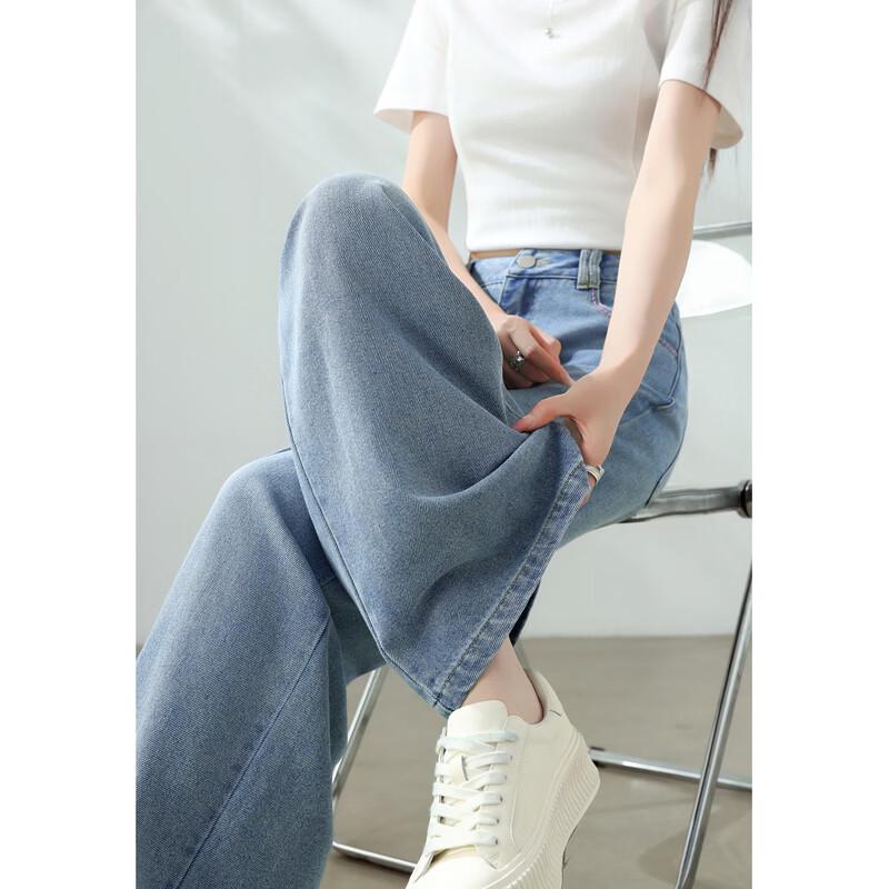 Betu Women's Loose Fit High-Waist Wide-Leg Jeans