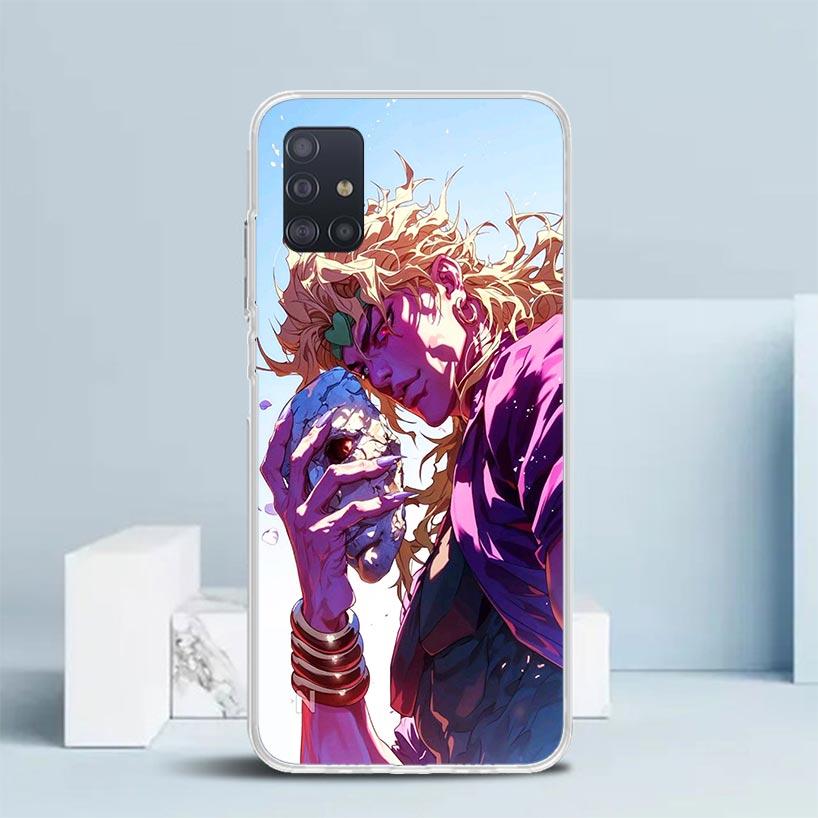 JoJo Adventure Dio Diego Brando Soft Cover for Samsung Galaxy A12 A22 A32 A52 A72 A02S Phone Case Note 20 Ultra 10 S10 Plus A51