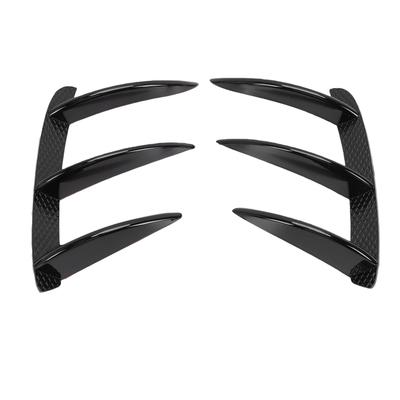 Rear Bumper Vent Spoiler Left and Right Glossy Black Replacement for A Class W176 A200 A250 A260 A45 AMG 2013 2018