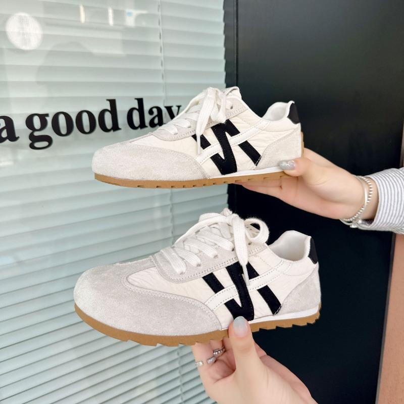 

Flat-soled women s shoes, new summer versatile little white shoes, lightweight sports and leisure board shoes 35 бежевый