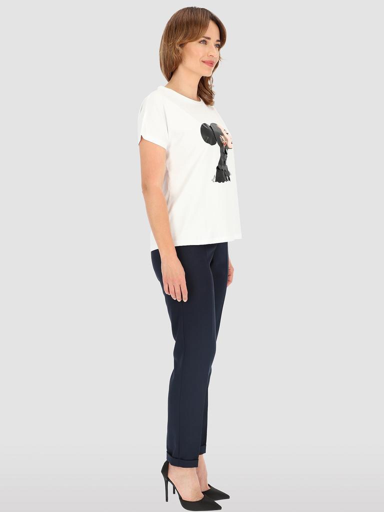 Women' cotton blouse with the image of a woman