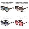 Modern Square Frame Sunglasses With Uv400 Protection And Blue Lenses For Casual Wear