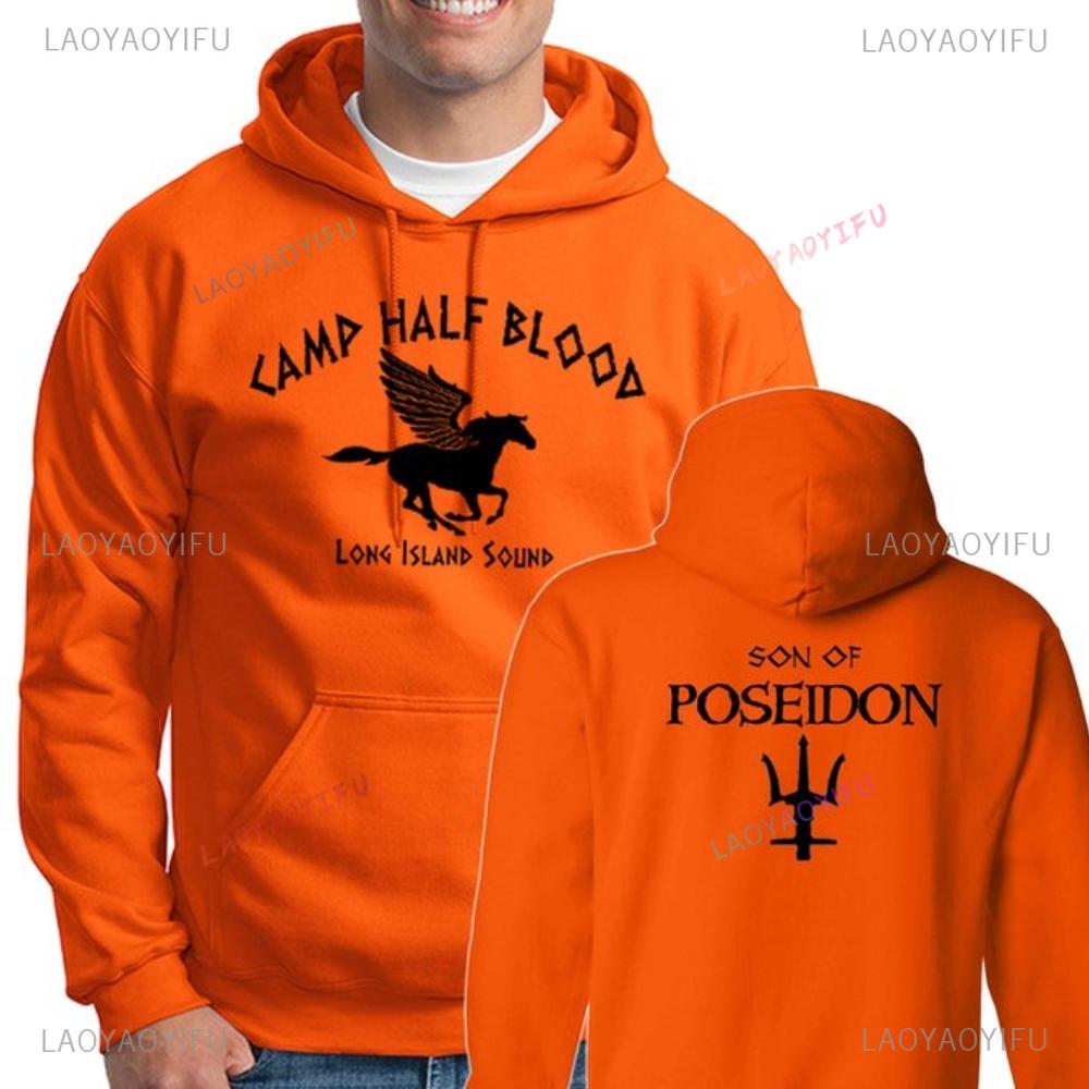 Camp Half Blood Hoodie Percy Jackson Halloween Sweatshirt Double Sided Printing Men Women Casual Sweatshirts Streetwear Hoodies