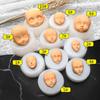3D Dolls Head Baby Face Mold Silicone Cake Mold Model Handmade Soap Clay Plaster Mold Fondant Chocolate Sugar Craft Mold