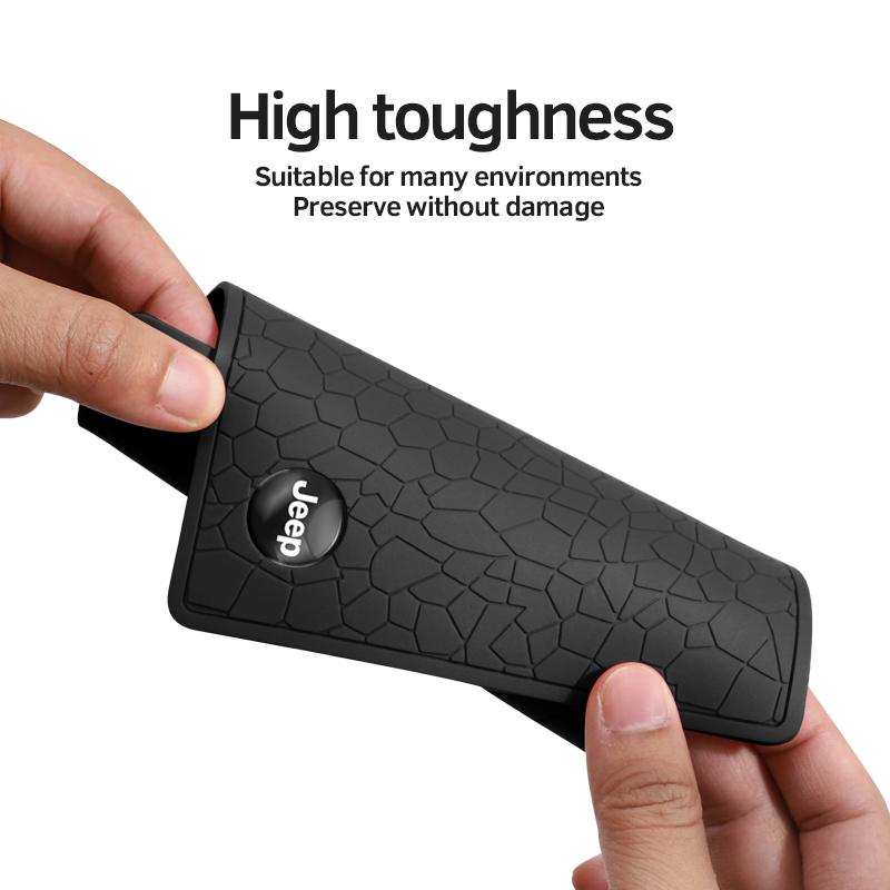 Car Dashboard Sticky Anti-Slip PVC Mat Non-Slip Sticky Gel Pad For Jeep Grand Cherokee Wrangler JK Gladiator Compass Renegade Pa AMP1