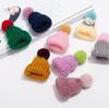 Korean Handmade Woolen Christmas Hat Brooch - Cute Pin Accessory for Women and Children