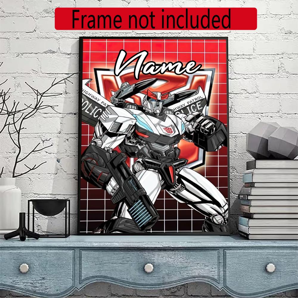 Love Transformers Customize Your Name Diamond Painting Round Diamond Diy Frameless Holiday Artwork Suitable For Home Office Wall Decoration