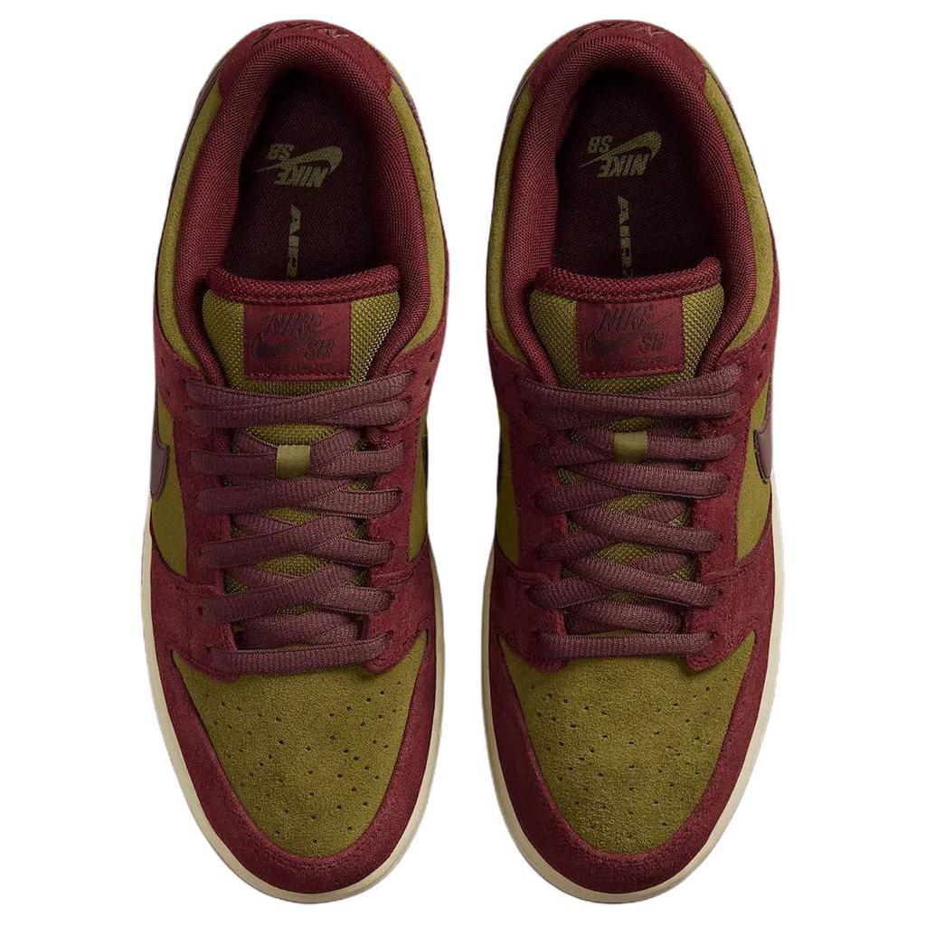 New Nike Dunk SB Anti Slip Wear Resistant Low Top Skateboard Shoes Unisex Red Beige HQ1625-600