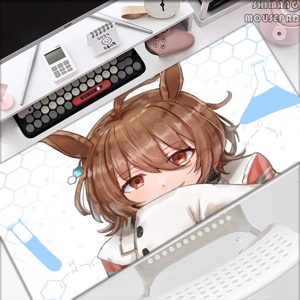 Podložka pod myš Uma Anime Girl Agnes Tachyon Herní podložka na stůl Kawaii Manga Velká podložka pod klávesnici Dekorace stolu PC Příslušenství