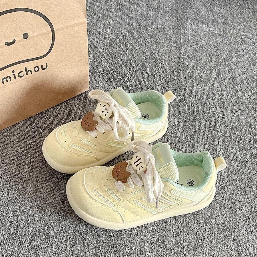 Spring new cute kitten one-pedal board shoes campus fashion platform white shoes big head women's shoes