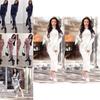 Luxurious Autumn And Winter Women's High Collar Sweater Dress In Solid Color