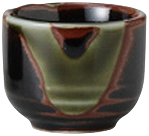 

Set of 10 Tenmoku Oribe Gui Cup x 4cm 30cc Japanese Commercial [5 61g] [Sake Utensils] [Restaurant, Inn, Izakaya, Kappo, Tableware, Restaurant, Use]