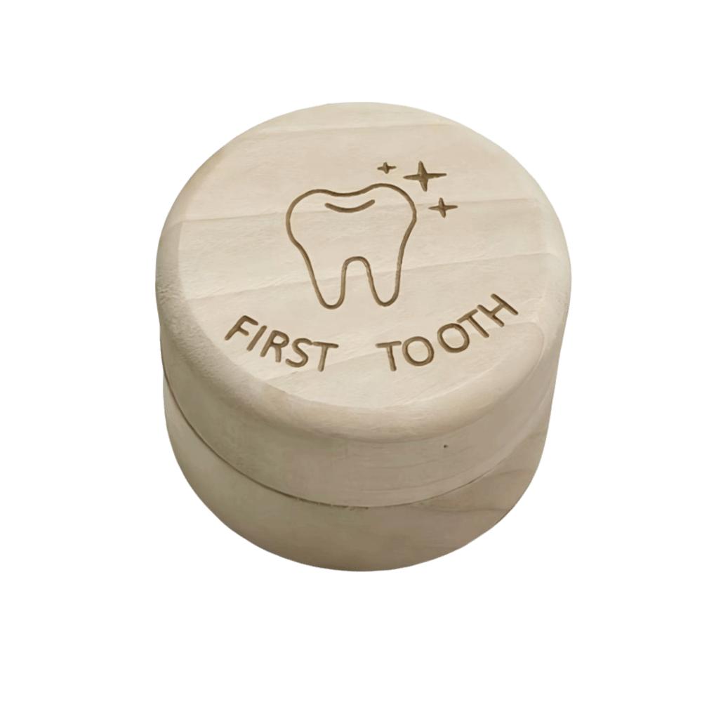 5cm Round Jewelry Box Necklace Organize Primary Teeth Storage Durable Wood Storage Box  Gift Box