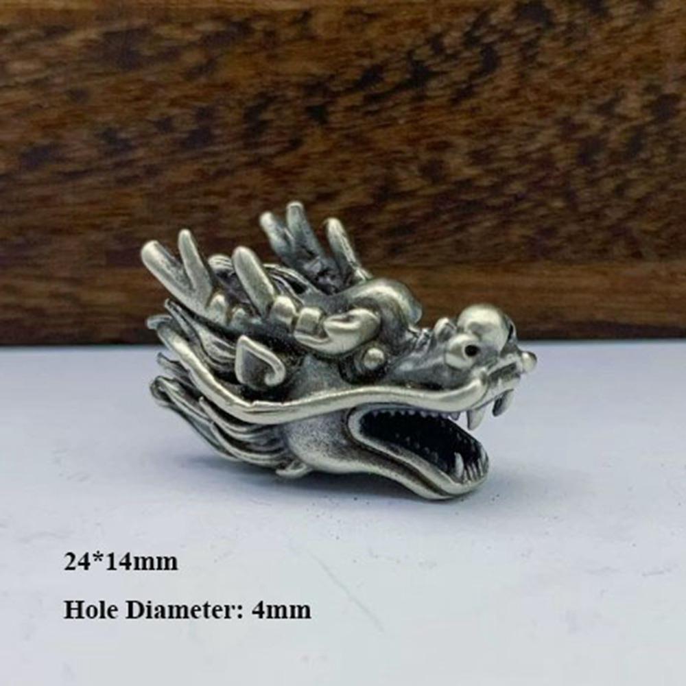 DIY Jewelry Accessories Retro Sculpture Bead Charms Brass Paracord Bead  EDC Outdoor Tool