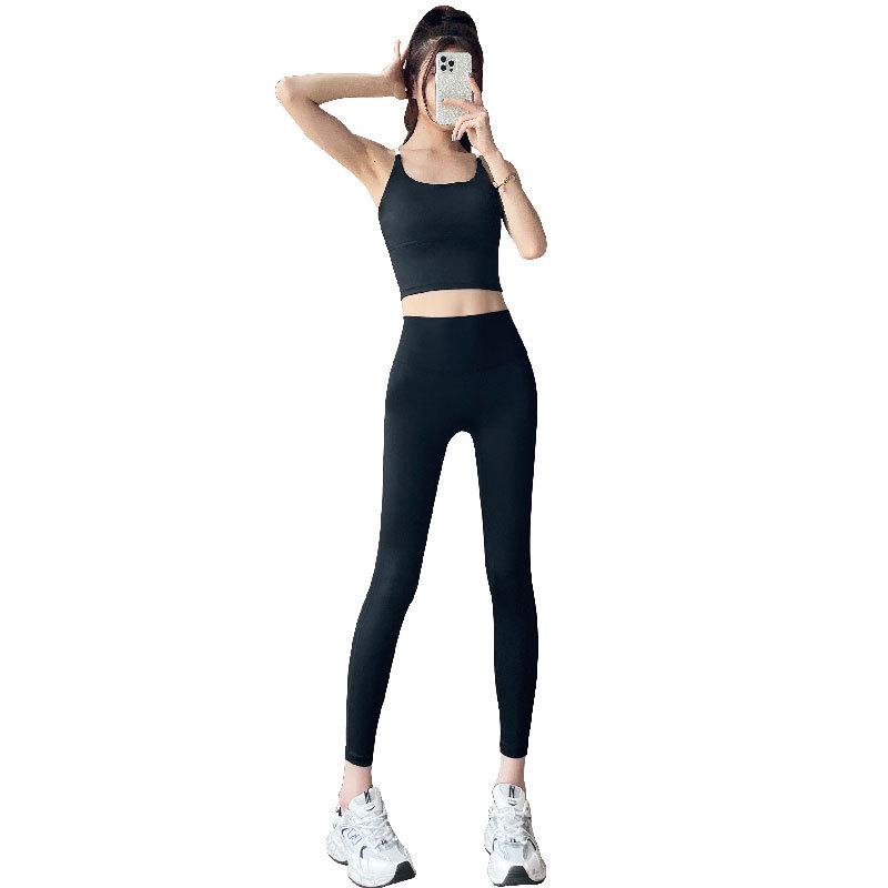 2024 Women's Quick-Dry Running & Yoga Set: High-End Vest & Shark Pants