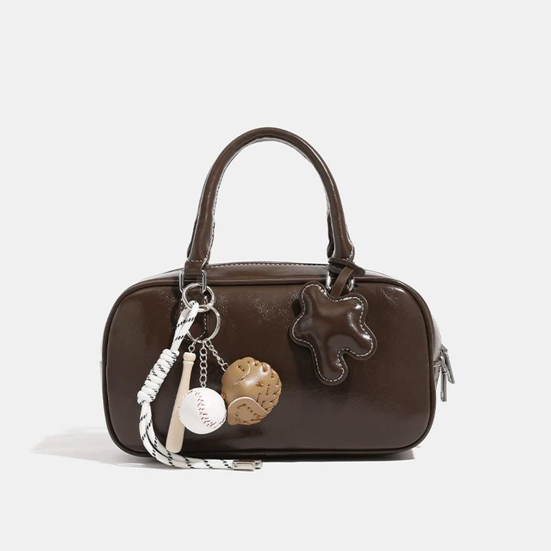 Bag Niche Bowling Bag, New Retro Handbag, Shoulder Bag, Crossbody Bag, Women's Boston Bag