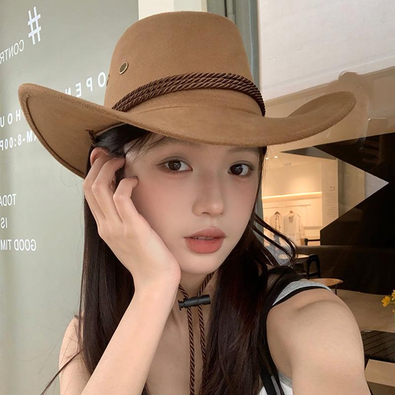Unique Retro Cowboy Hat For Women With Wide Brim Great For Sun Protection And Summer Adventures