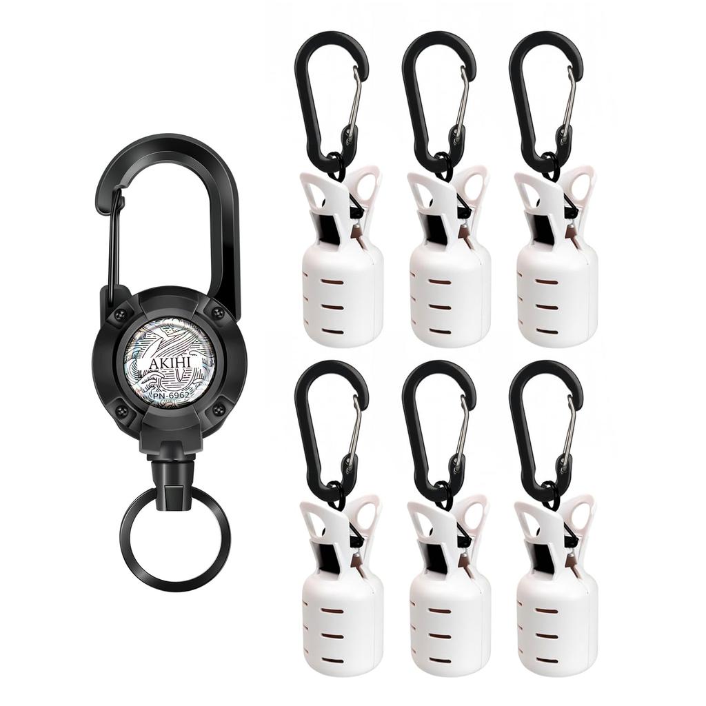 Egi holder with pin-on reel Egi cover Ikarabina Eging case