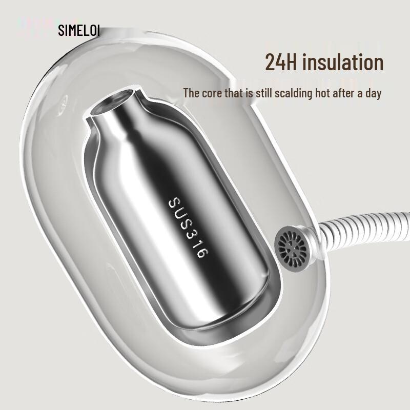 SIMELO 2.7L Smart Temperature Display 316L Stainless Steel Thermos