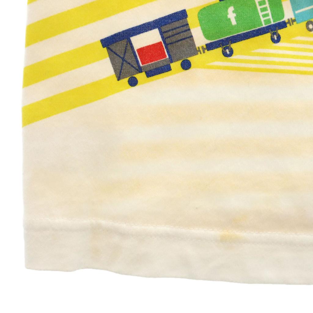 Familiar Made In Japan Freight Train Short Sleeve T-shirt 90 Yellow Kid's Used