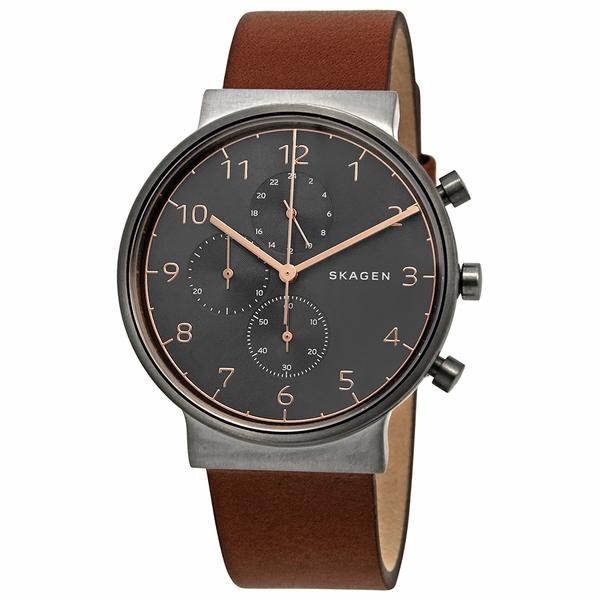 Skagen Ancher Chronograph Grey Dial Men Watch Men's Quartz Watch Ancher Chronograph Grey Dial Men's Watch 5 SKW6418