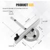Precision Table Saw Miter Gauge System with Miter Fence, 120°Angle Stops Adjustable for Table Saw, Band Saw, Router Table, 250mm