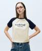 Malittepeulangsowajeobeo W Regular Logo Raglan Crop Tee Navy