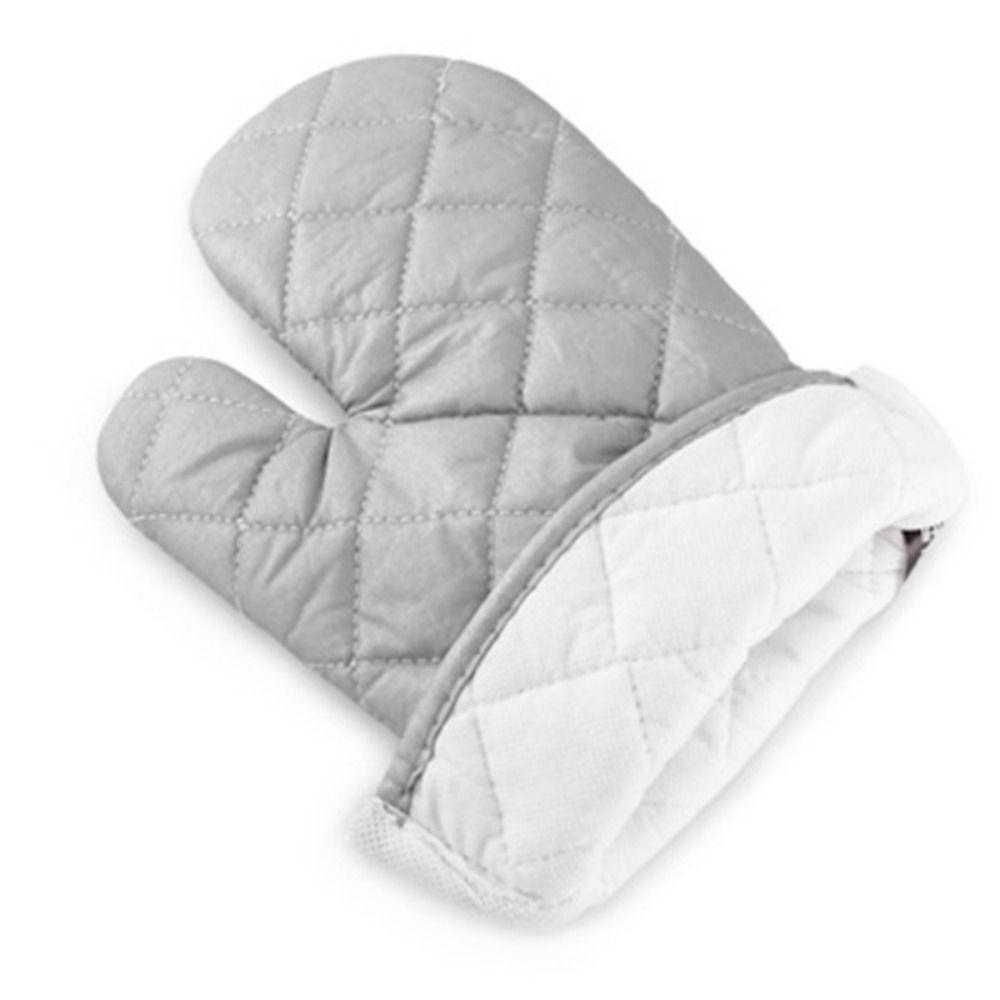 Thickened Long Cotton Oven Mitts Anti-scald Kitchen Microwave Mittens Household