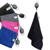 Portable Microfiber Golf Towel with Retractable Hook Absorbent Golf Wipe Cloth Quick Drying Golf Cleaner Golf Supplies