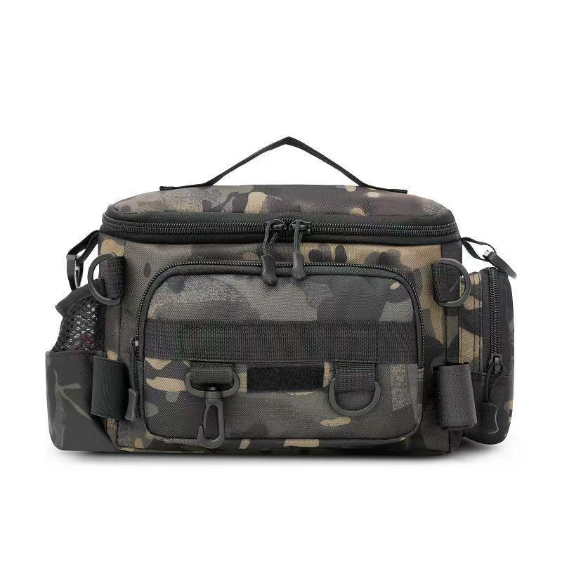 Multifunctional Fishing Waist Bag with Rod Holder and Large Capacity Storage