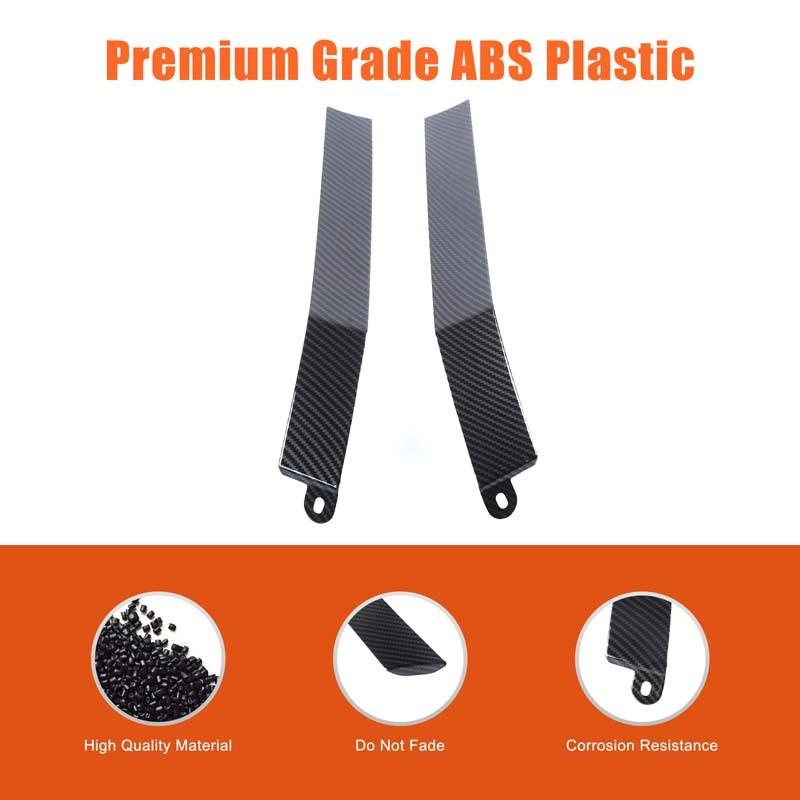 2-piece set ABS Material Car D-pillar decorative strip For Toyota Prado 2024+ Replacement accessories