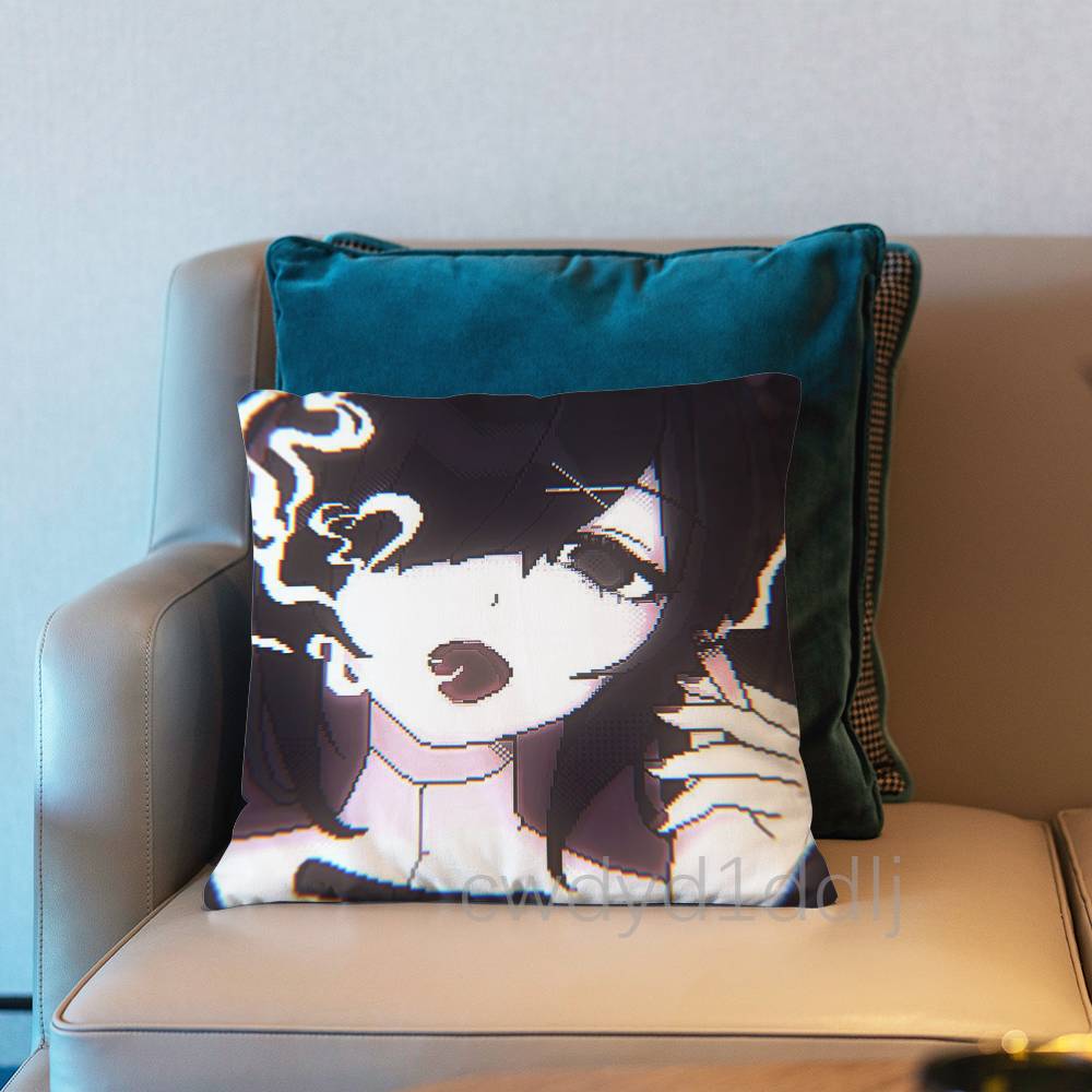 AAme Chan Needy Streamer Overload Pillow Case Short Plush Sofa Decorative Gift Home Doublesided Printing Cushio