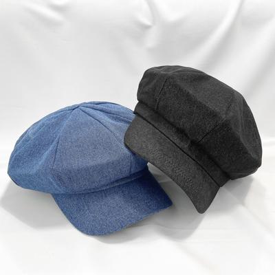 Casquette de baseball en jean basique pour femme
