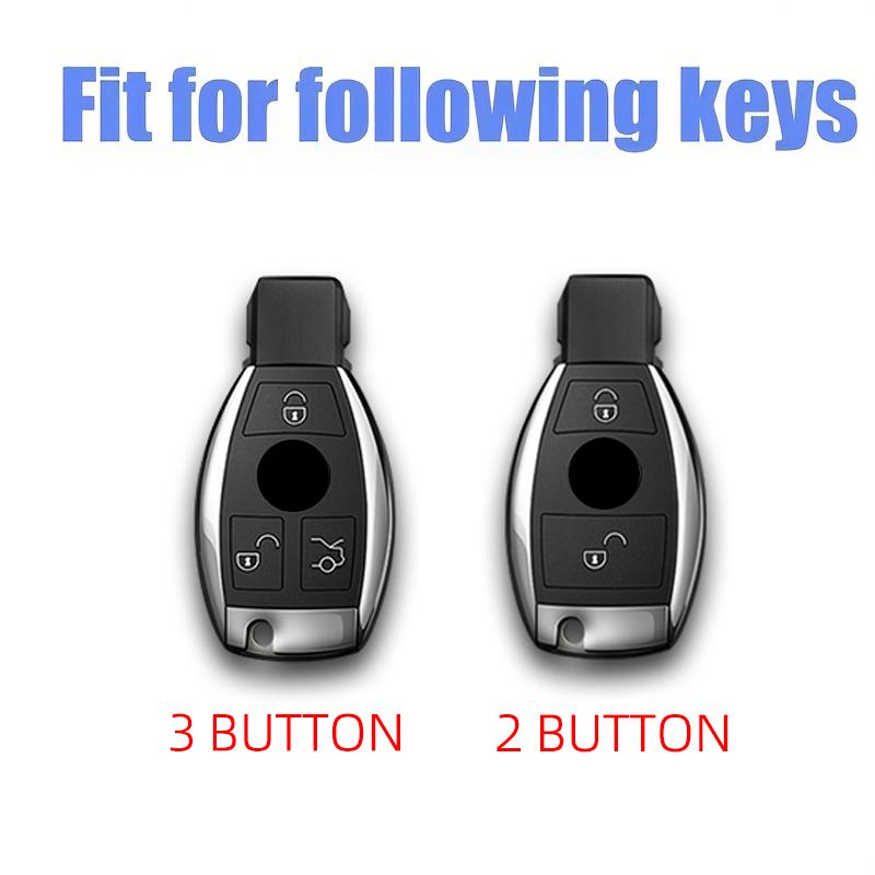 2 3 Buttons Alloy Style Car Key Case Cover Shell Fob For Mercedes Benz A B C E Class GLS GLA GLK GLC CLS CLA W204 W205 W212 W463