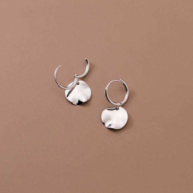 

Корейские серьги-клипсы из стерлингового серебра S925, неровные диски, для женщин, девушек, свадебных вечеринок, ювелирные изделия, подарок, женские подвески серебряный