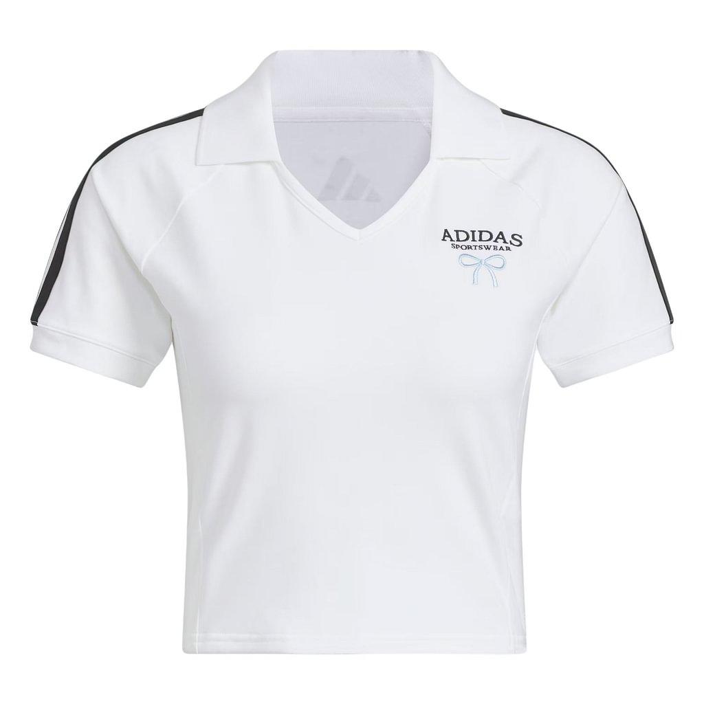 Adidas Dance SS25 Polo Shirt Women s White KE5799 XS