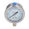 Pressure Gauge 1 4 NPT Accuracy Level 2.5 Transparent Dial Vacuum Pressure Gauge with Stainless Steel Housing 0 To