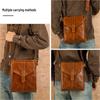 Męska Torba Crossbody na Ramię z Prawdziwej Skóry - Casualowa, Wysokiej Jakości, Torba o Dużej Pojemności