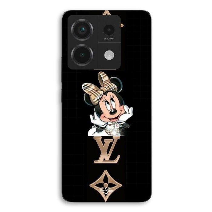 Coque de téléphone - MANIACASE - Xiaomi Redmi Note 13 Pro 5G - Silicone - Souple - Minnie LV