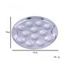 8 Slots Large Oyster Multifunction Plate Stainless Platter French Oyster Mussel Shellfish Seafood Tray Home Restaurant Dish