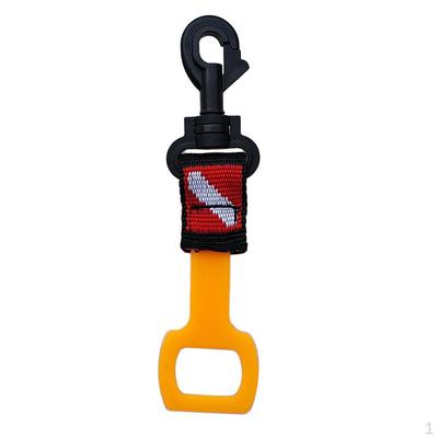 Porta Boccaglio per Immersioni con Clip e Cinturino - Giallo
