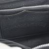 Great CHROME HEARTS Purse REC ZIP Black Leather Mens Used