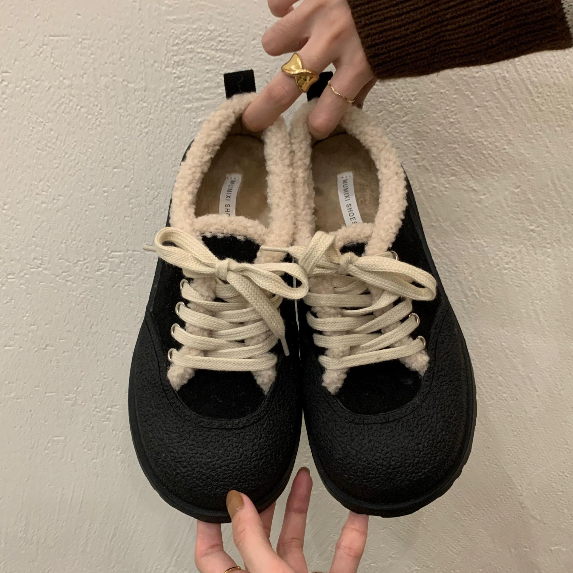 

Модные хлопковые туфли женские зимние мягкие утолщенные женские кроссовки 2024 года нескользящие износостойкие хлопковые теплые спортивные повседневные женские туфли 40 чёрный