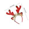 Flashing Christmas Headband with Built-in LED Light New Year Headgear Festive Hair Accessories for Holiday Parties