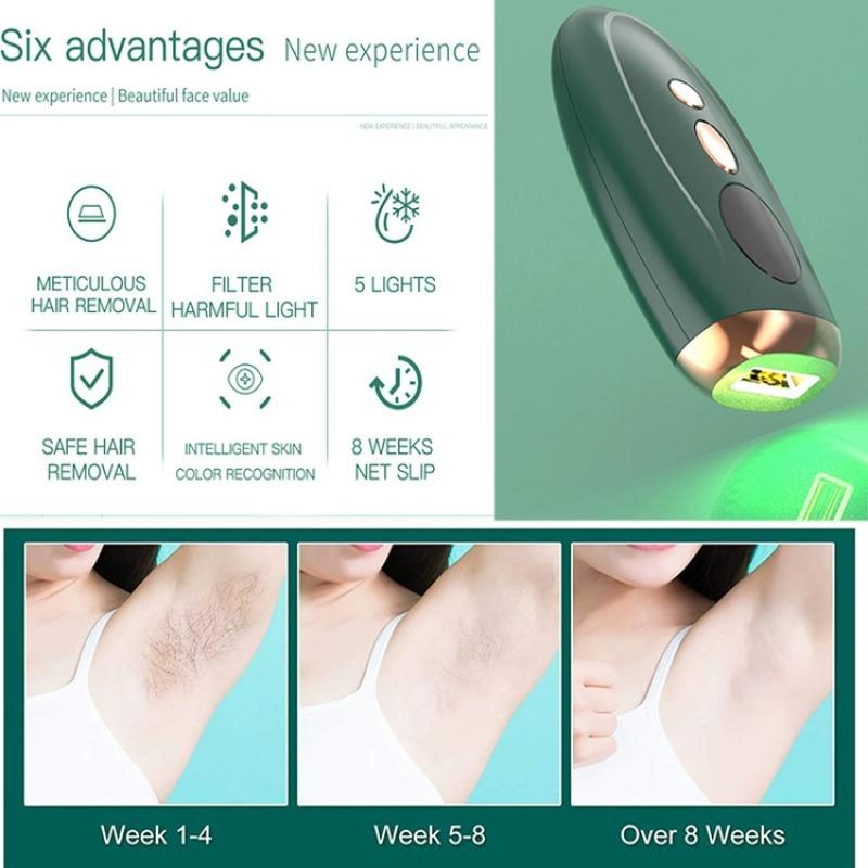 Portable IPL Hair Removal Device for Body and Face Home Use Painless